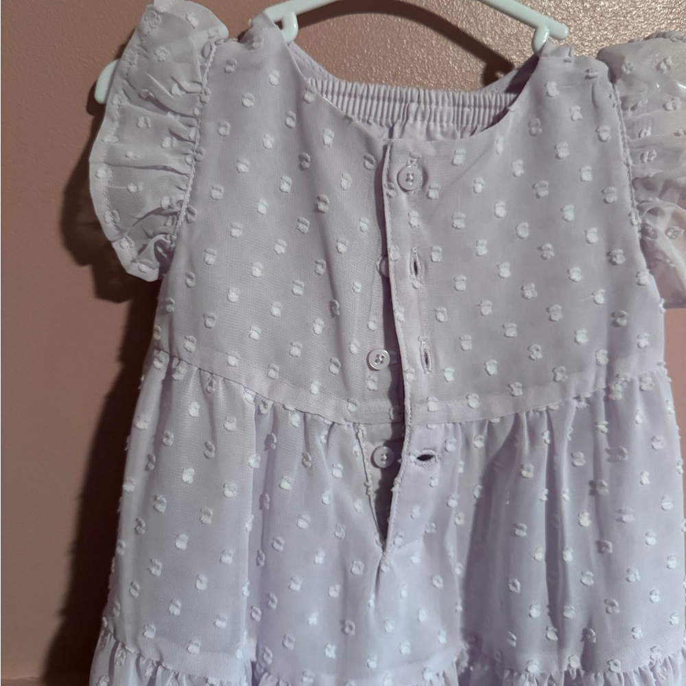 Carter's Light Purple Ruffle Dress - Picture 3 of 4